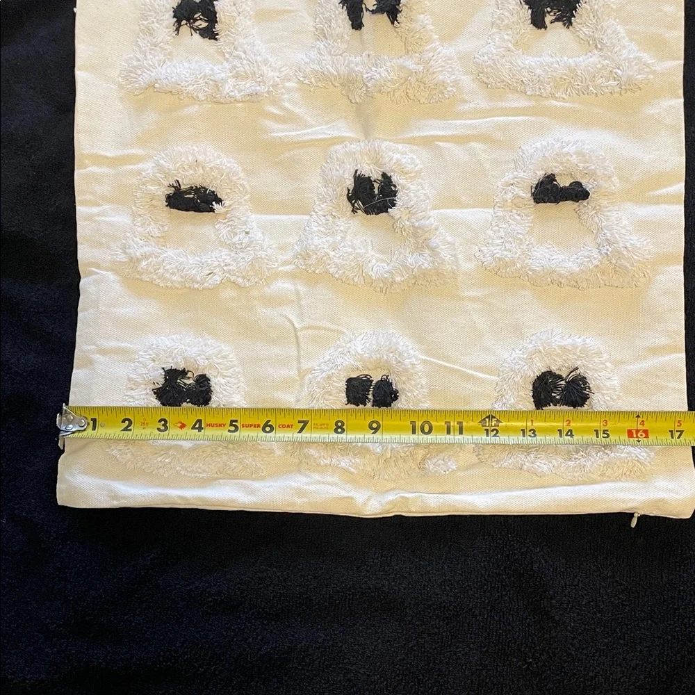 White Ghost Patterned Pillow Covers new set of 2